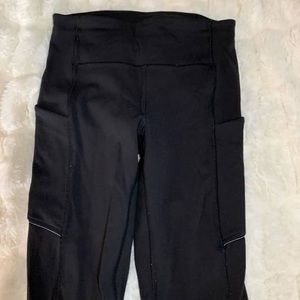 Black lululemon leggings size 4